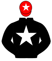 BLACK, white star, red cap, white star                                                                                                                