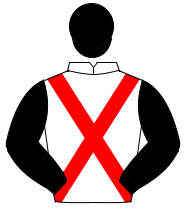 WHITE, red cross sashes, black sleeves & cap                                                                                                          