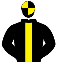 BLACK, yellow panel, quartered cap                                                                                                                    