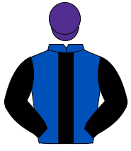 ROYAL BLUE, black panel & sleeves, purple cap                                                                                                         