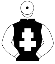 BLACK, white cross of lorraine & sleeves, white cap, black tassel                                                                                     