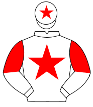 WHITE, red star, halved sleeves, red star on cap                                                                                                      