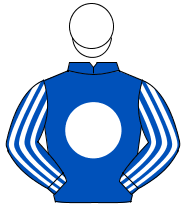 ROYAL BLUE, white disc, striped sleeves, white cap                                                                                                    