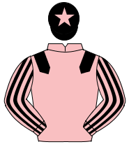 PINK, black epaulettes, striped sleeves, black cap, pink star                                                                                         