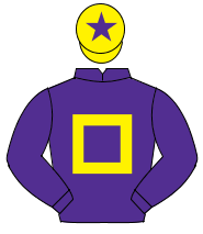 PURPLE, yellow hollow box, yellow cap, purple star                                                                                                    