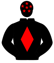 BLACK, red diamond, red stars on cap                                                                                                                  