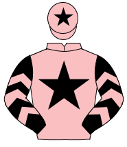 PINK, black star, black sleeves, pink chevrons, pink cap, black star                                                                                  