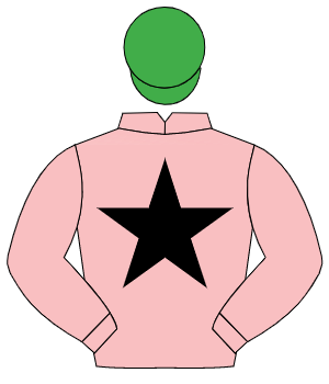PINK, black star, emerald green cap                                                                                                                   