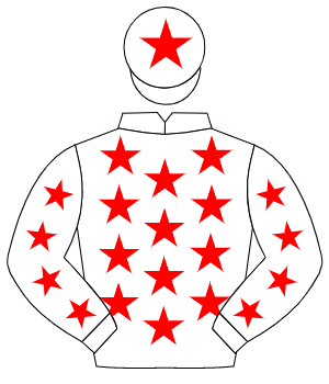WHITE, red stars, red star on cap