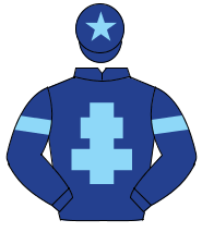 DARK BLUE,light blue cross of lorraine & armlet,dark blue cap,light blue star                                                                         