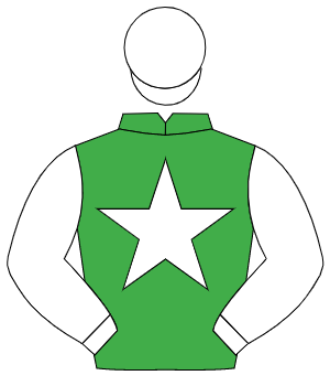 EMERALD GREEN, white star, white sleeves & cap                                                                                                        