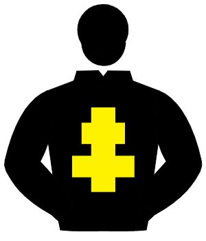 BLACK, yellow cross of lorraine, black cap
