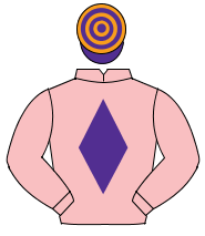 PINK, purple diamond, purple & orange hooped cap                                                                                                      