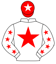 WHITE, red star, red stars on sleeves, red cap, white star                                                                                            