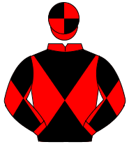 RED & BLACK DIABOLO, quartered cap                                                                                                                    