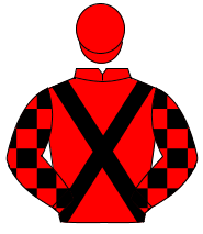 RED, black cross sashes, check sleeves, red cap                                                                                                       