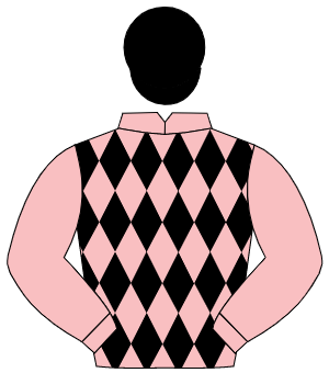 PINK & BLACK DIAMONDS, pink sleeves, black cap