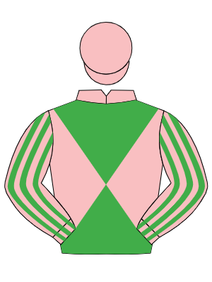 NEON PINK & GREEN DIABOLO, striped sleeves, pink cap, green visor