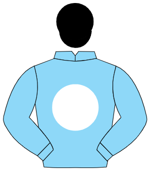 LIGHT BLUE, white W, black cap