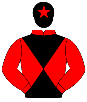 RED & BLACK DIABOLO, red sleeves, black cap, red star