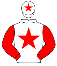 WHITE, red star & sleeves, white cap, red star                                                                                                        
