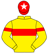 YELLOW, red hoop & armlets, red cap, white star                                                                                                       