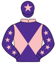 PINK & PURPLE DIABOLO, purple sleeves, pink stars, purple cap, pink star                                                                              