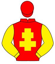 RED, yellow cross of lorraine & sleeves, red cap                                                                                                      