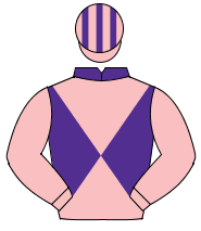 PURPLE & PINK DIABOLO, pink sleeves, pink & purple striped cap                                                                                        