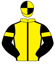 YELLOW, black seams, black sleeves, yellow armlet, yellow & black quartered cap                                                                       