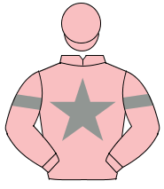 PINK, grey star, grey armlet, pink cap                                                                                                                