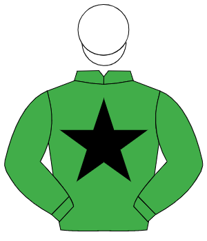 EMERALD GREEN, black star, white cap                                                                                                                  