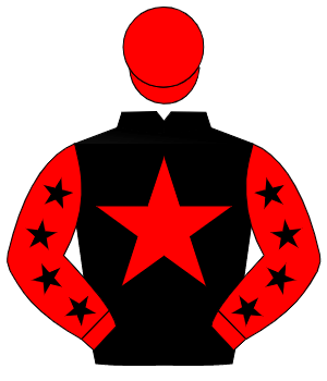 BLACK, red star, red sleeves, black stars, red cap                                                                                                    