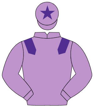 MAUVE, purple epaulettes, purple star on cap