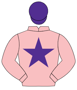 PINK, purple star, purple cap