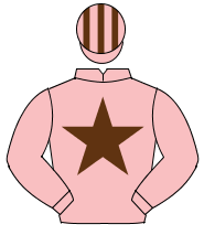 PINK, brown star, striped cap                                                                                                                         