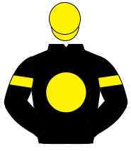 BLACK, yellow disc & armlet, yellow cap                                                                                                               
