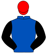 BLUE, black sleeves, red cap                                                                                                                          