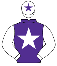 PURPLE, white star & sleeves, white cap, purple star                                                                                                  
