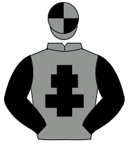 GREY, black cross of lorraine & sleeves, quartered cap                                                                                                