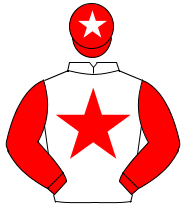 WHITE, red star, red sleeves, red cap, white star                                                                                                     
