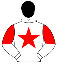 WHITE, red star, halved sleeves, black cap                                                                                                            