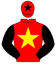 RED, yellow star, black sleeves, red cap, black star                                                                                                  