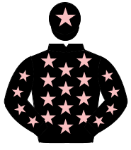 BLACK, pink stars, pink star on cap                                                                                                                   