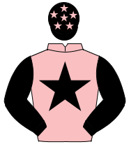 PINK, black star & sleeves, black cap, pink stars                                                                                                     