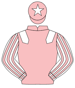 PINK, white epaulettes, white & pink striped sleeves, pink cap, white star                                                                            