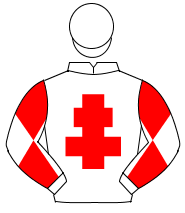 WHITE, red cross of lorraine, diabolo on sleeves, white cap                                                                                           