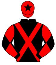 BLACK, red cross sashes, diabolo on sleeves, red cap, black star                                                                                      