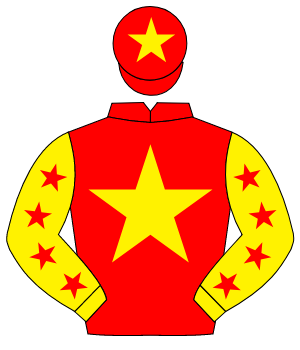 RED, yellow star, yellow sleeves, red stars, red cap, yellow star                                                                                     
