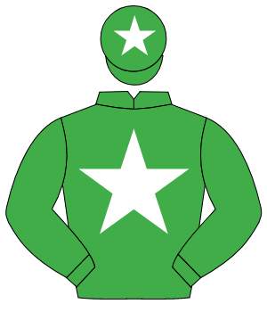 EMERALD GREEN, white star, white star on cap